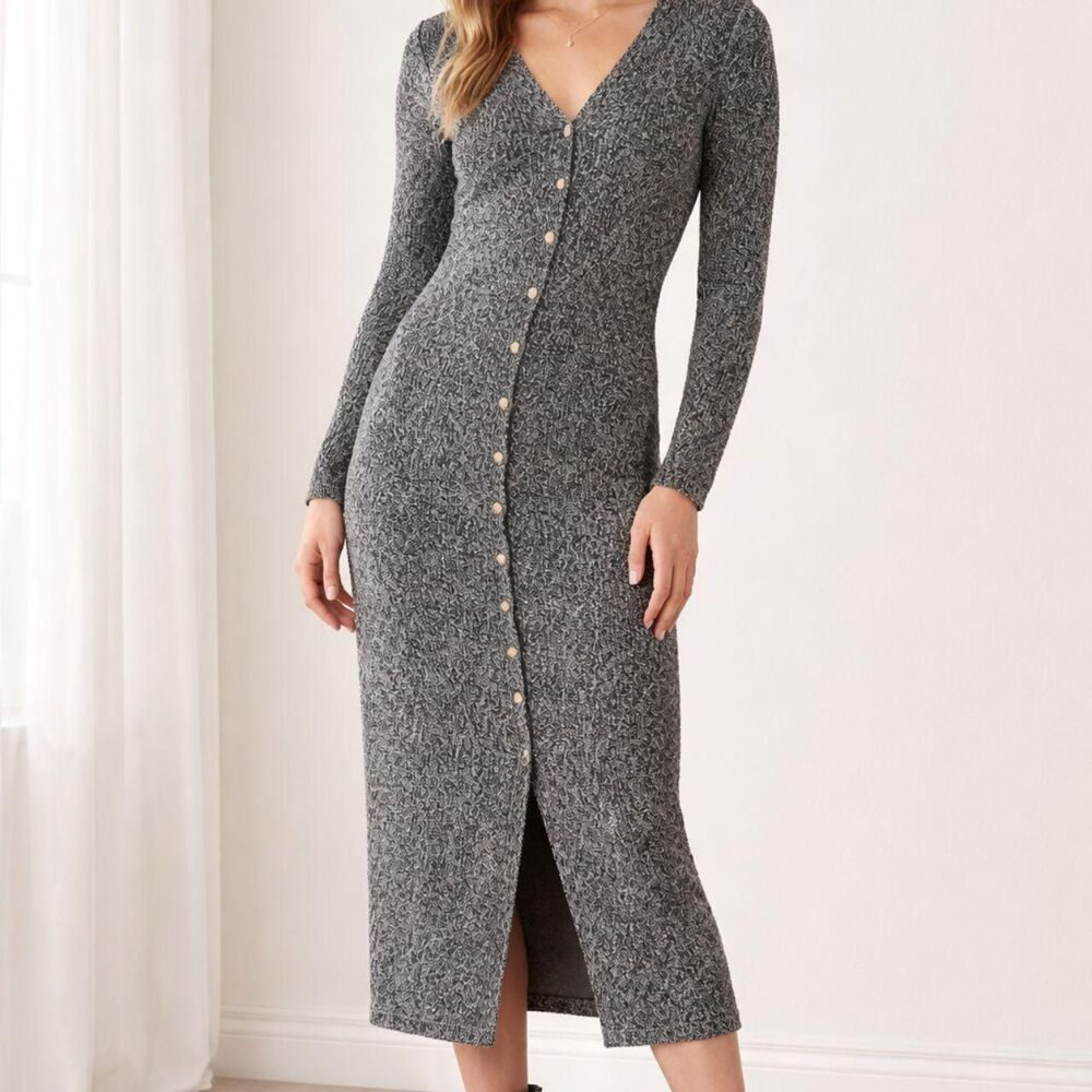 Unbranded Women's Grey Casual-dresses